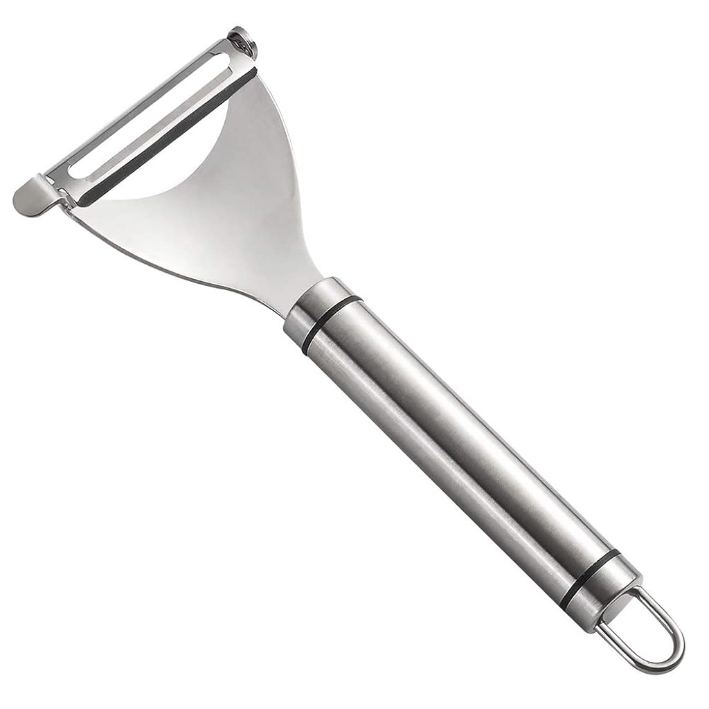 ZIBUYU® Kitchen Peeler Swivel Stainless Steel Blade Fruit Peeler Vegetable Peeler Straight Handle Peeler with Hanging Loop ZIBUYU® Kitchen Peeler Swivel Stainless Steel Blade Fruit Peeler Vegetable Peeler Straight Handle Peeler with Hanging Loop